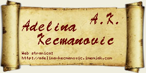Adelina Kecmanović vizit kartica